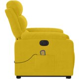  Električni masažni naslonjač na podizanje žuti baršun | shoptok.hr