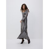 Reserved Maxi haljina sa šljokicama - bež | shoptok.hr