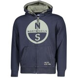 North Sails Dječja plava majica s kapuljačom s patentnim zatvaračem | shoptok.hr