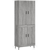  Visoka komoda siva sonome 69,5x34x180 cm od konstruiranog drva | shoptok.hr