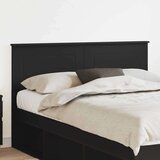 vidaXL Vzglavje z vzglavjem Črna Orehovina 140 cm Konstruiran les | Shoptok.si