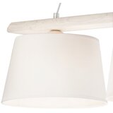  Luster na sajli AIDA 3xE27/60W/230V prečnik 25 cm hrast/bela | Eponuda.com