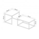 Hanah home set stolova leka black | ePonuda.com