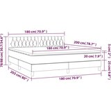  Box spring postelja z vzmetnico modra 180x200 cm blago, (20895669) | Shoptok.si