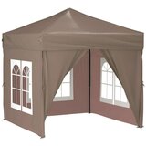  Zložljiv vrtni šotor s stranicami taupe 2x2 m, (20703365) | Shoptok.si