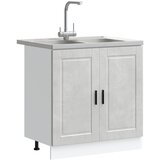  Kuhinjski ormarić za sudoper Porto 2 pcs Siva Konstruirano drvo | shoptok.hr
