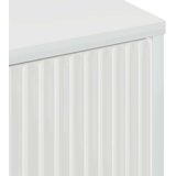 vidaXL Klubska miza Bela z visokim sijajem 90 x 49 x 46 cm | Shoptok.si