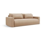 Cosmopolitan Design Svjetlo smeđa baršunasti sklopiva/s prostorom za odlaganje sofa 238 cm Belfast – | shoptok.hr