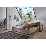 Meise Möbel Svjetlo smeđi bračni krevet s prostorom za odlaganje s podnicom 200x200 cm Cube – | shoptok.hr