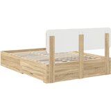  Konstrukcija postelje Sonoma hrast 150 x 200 cm Konstruiran les, (5000102614) | Shoptok.si