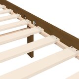  Okvir kreveta s uzglavljem boja meda 200x200cm od masivnog drva | shoptok.hr