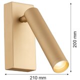 Argon 8326 - LED zidna spot svetiljka RIO LED/4,2W/230V 3000K zlatna | Eponuda.com