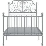  Okvir za krevet sivi metalni 100 x 200 cm | shoptok.hr