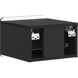  Noćni ormarić za montažu na zid 2 pcs Crna 33 x 34,5 x 24 cm | shoptok.hr