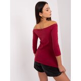 BASIC Feel Good Blouse-RV-BZ-4692.11-burgundy | Shoptok.si