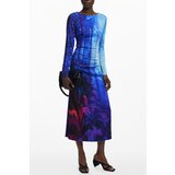 Desigual WOMEN&#39;S LONG BLUE DRESS Cene