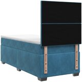  Boxspring krevet s madracem Plava 90 x 190 cm Baršun | shoptok.hr