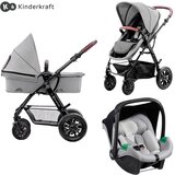 Kinderkraft Kolica za bebe Moov Pro Mink, 3u1, Siva Cene