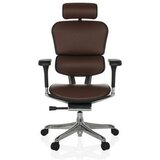 MID.YOU Pisarniški Stol Ergohuman, Temno Rjava | Shoptok.si