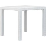  Vrtni stol bijeli 79 x 79 x 72 cm plastika s izgledom ratana | shoptok.hr