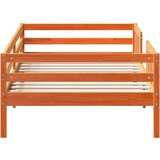 vidaXL Posteljni okvir voščeno rjav 100x200 cm trdna borovina | Shoptok.si