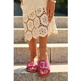 S. BARSKI Women's Flat Sequined Slides S.Barski | Shoptok.si