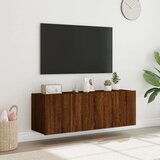  Zidni TV ormarići LED 2 kom smeđa boja hrasta 60x35x41 cm | shoptok.hr