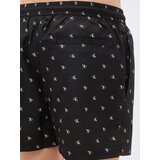 Calvin Klein Swimwear Kratke kopalne hlače črna / bela | Shoptok.si