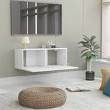 TV ormarić bijeli 80 x 30 x 30 cm od konstruiranog drva | shoptok.hr