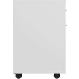 vidaXL Omarica na kolesih bela 45x38x54 cm iverna plošča | Shoptok.si
