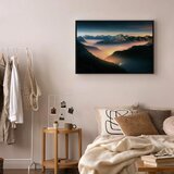  Slika - Mountain Breath (1 Part) Wide - Second Variant 60x40 U crnom drvenom okviru | shoptok.hr