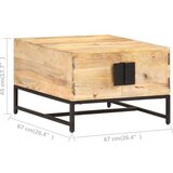  Stolić za kavu 67 x 67 x 45 cm od masivnog drva manga | shoptok.hr
