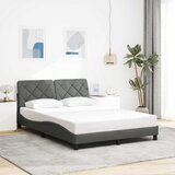 vidaXL Posteljni okvir brez vzmetnice temno siv 120x200 cm blago Cene
