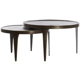 Light & Living Rjave okrogle mizice v kompletu 2 ks ø 75 cm Tobias – | Shoptok.si