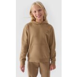 4f Girls Non-Zip Hoodie Plain Beige JWMM00TSW | shoptok.hr