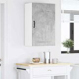 vidaXL Stenska kuhinjska omarica z vrati Betonsko siva 50 x 31 x 80 cm | Shoptok.si