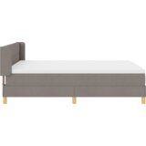  Krevet s box springom s madracem Taupe 140x190 cm Tkanina | shoptok.hr