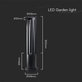  Spoljašnja LED lampa 10 W, 230 V, 3000 K, IP65, 80 cm, crna | Eponuda.com