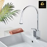 Kranig Kraanwerk Dizajn Mešalna pipa | Kotni padec Chroma | Visok ali nizek model, (21732029) | Shoptok.si