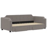  Dnevni krevet na razvlačenje smeđesivi 100 x 200 cm od tkanine | shoptok.hr