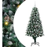 vidaXL Umjetno božićno drvce Zelena 180 cm PVC i Čelik i Plastika | shoptok.hr