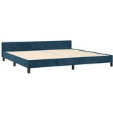  Okvir za krevet bez madraca tamnoplavi 200x200 cm baršunasti | shoptok.hr