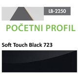 AGT profil Zidni MDF Početni LB-2250-A Soft Touch Black (723) 2800x115x12mm ( 026-090 ) Cene