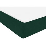 Box Spring krevet s madracem tamno zeleni 160x220 cm baršun | shoptok.hr