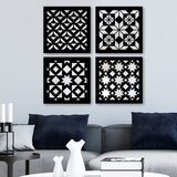 Wallity set ogledala SHY1508840039, crni Cene