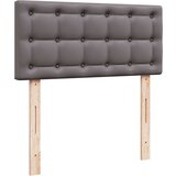 vidaXL Otomanski okvir kreveta s madracem sivi 90x190cm umjetna koža | shoptok.hr
