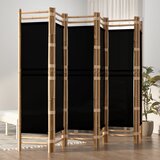  Sklopiva sobna pregrada s 6 panela 240 cm od bambusa i platna | shoptok.hr