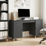  Stol s policom Crna 142,5 x 50 x 75 cm Konstruirano drvo | Eponuda.com