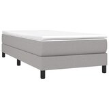  Okvir za krevet s oprugom svjetlosivi 90x190 cm od tkanine | shoptok.hr