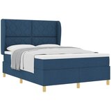  Krevet s opruga kutije s uzglavljem Plava 200 x 160 cm tkanina | shoptok.hr